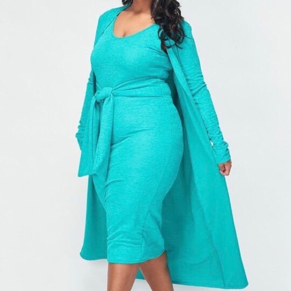 Dress and Cardigan